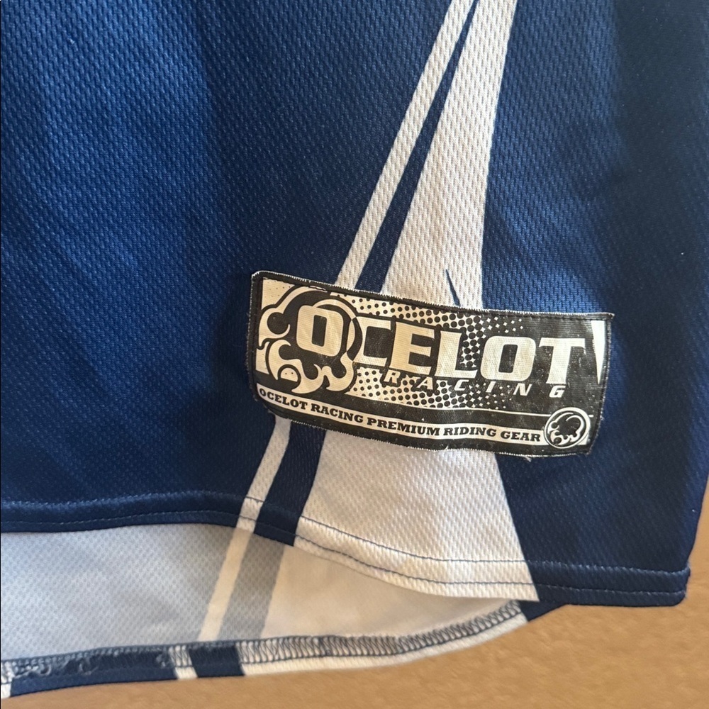 OCELOT Racing Kids Size Large Youth Blue Long Sleeve Jersey Moto Racing Shirt - Picture 3 of 8